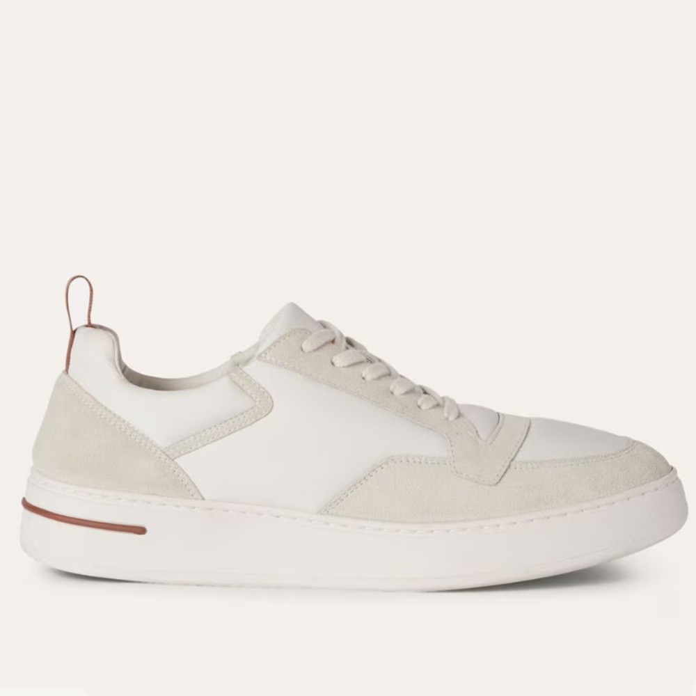 Loro Piana Men’s Newport White Walk Sneaker
